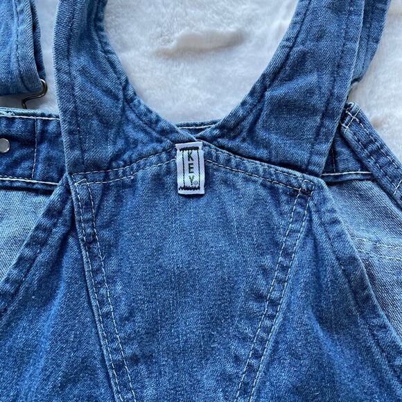 🔥Vintage Key Imperial Denim Carpenter Bib Overalls Farmer Barn Work Western - Picture 10 of 14
